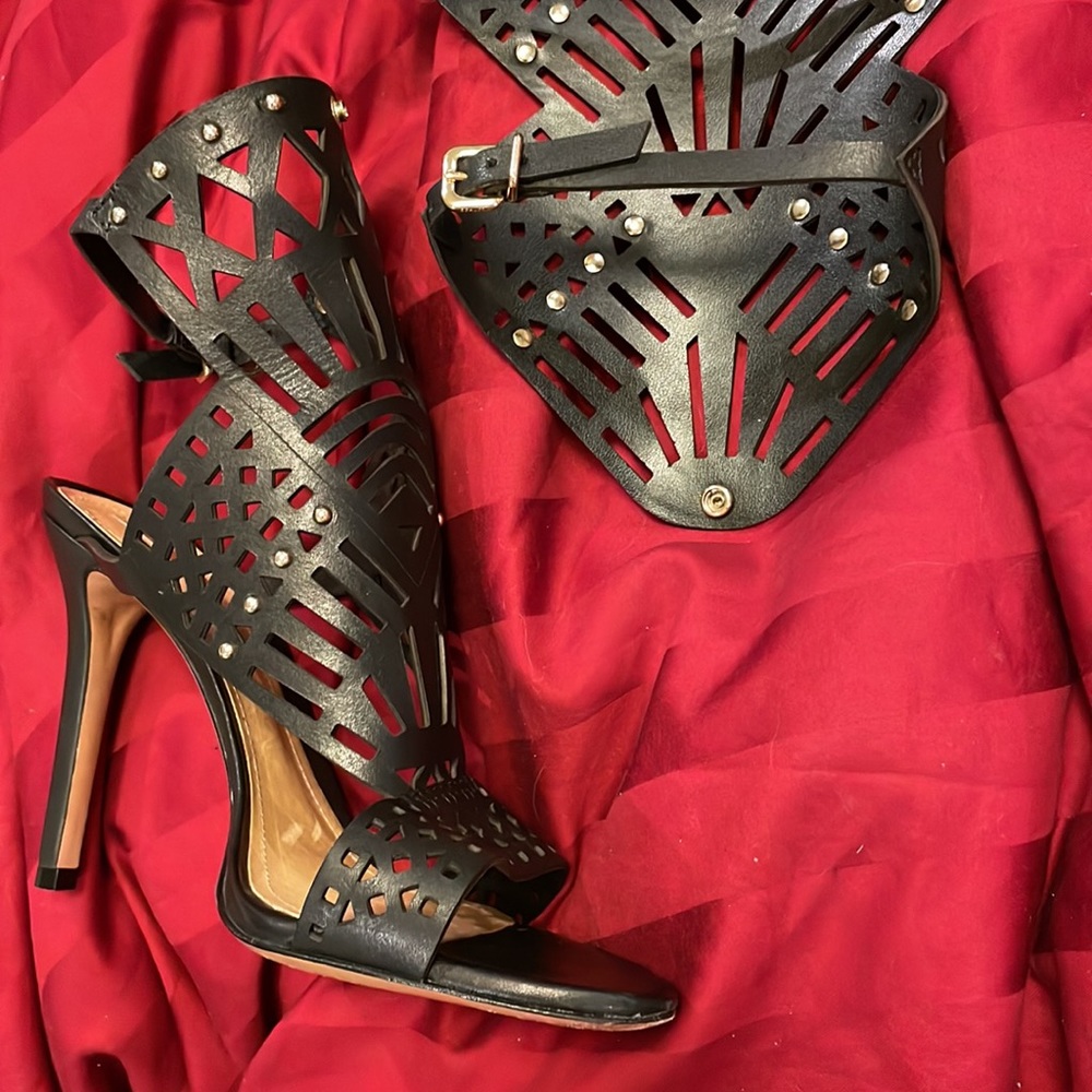 SCHUTZ Brasiliana Convertible Laser-Cut Sandal. NIB - Picture 12 of 16